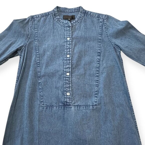 Nili Lotan Jasper Denim Maxi Dress, Blue, Size XS, New with tag - Picture 10 of 13